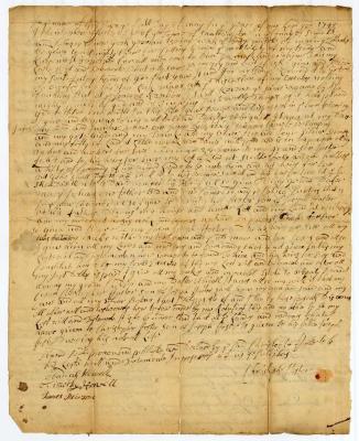 Probated will of Chistopher Foster, 1748