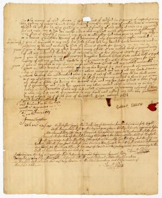 Probated will of Robert Ellis, 1748