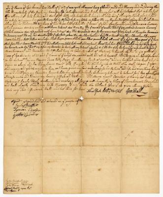 Probated will of George Hall, 1748