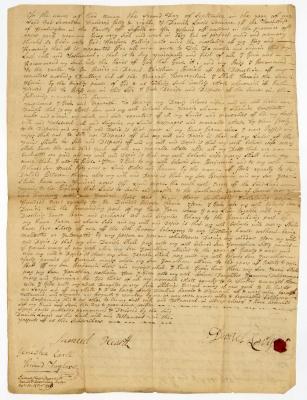 Probated will of Daniel Lewis, 1748