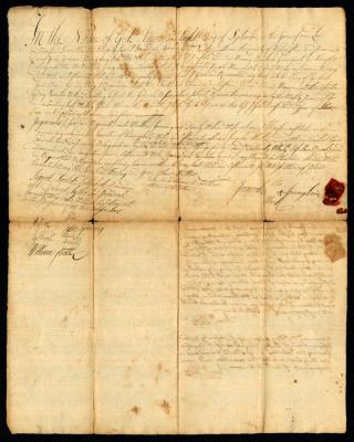 Probated will of Jeremiah Gonnong Sr., 1748
