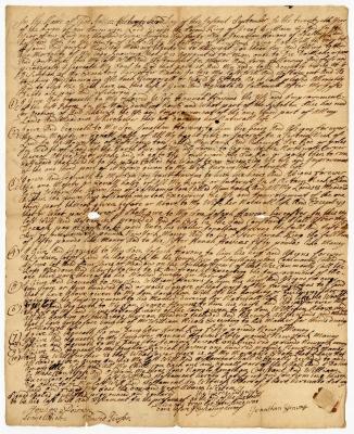 Probated will of Jonathan Havens, 1748