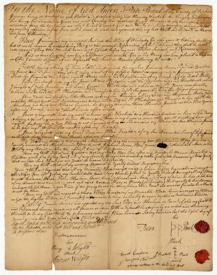 Probated will of Peter Prall, 1748