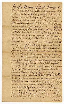 Probated will of Richard Stilwell, 1748