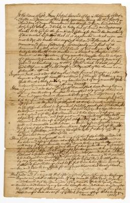 Probated will of Joseph Sherwood, 1748