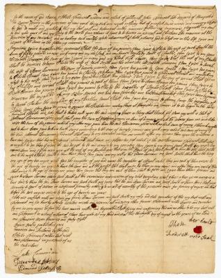 Probated will of Phebe Tredwell, 1748