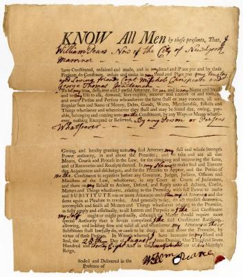 Probated will of William Pears, 1748