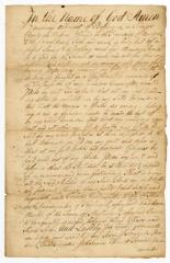 Probated will of Anthony Albrecht, 1749