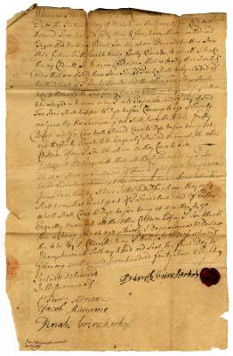 Probated will of Vinicke Brinkerhoff, 1749