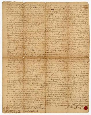 Probated will of John Bayles, 1749