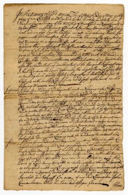 Probated will of Nicosius Couwenhoven, 1749