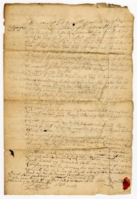 Probated will of John Armstrong, 1749
