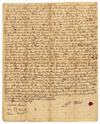 Probated will of Jost Miller, 1749