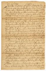 Probated will of Arnold Hendrickse, 1749