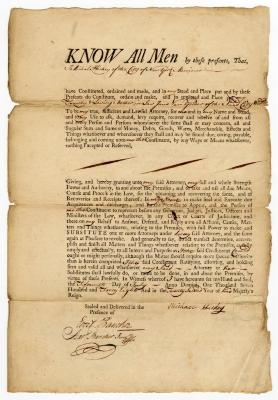 Probated will of Michael Hickey, 1749