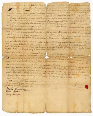 Probated will of Jane Neufille, 1749