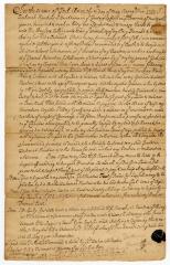 Probated will of Lachariah Hawkins, 1749