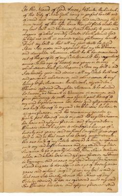 Probated will of Charles Mackentosh, 1749