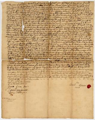 Probated will of David Sanson, 1749