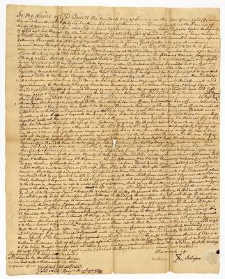 Probated will of William Johnson, 1749