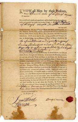 Probated will of Dan Moore, 1749