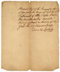 Probated will of Philip Van Courtland, 1749