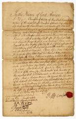 Probated will of Effy Crawford, 1750