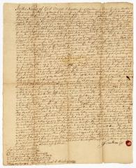 Probated will of Jonathan Coe, 1750