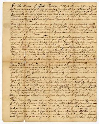 Probated will of Hyla Bodine, 1750