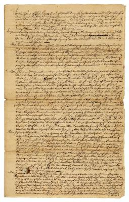 Probated will of Abraham Miller, 1750
