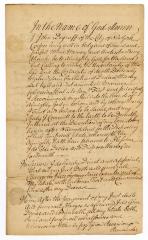 Probated will of John DeGraaf, 1750