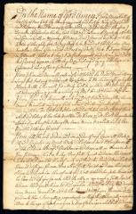 Probated will of John Marshall, 1750