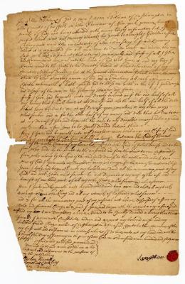 Probated will of Aaron Fithian, 1750