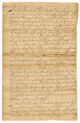 Probated will of Isaac Kip, 1750