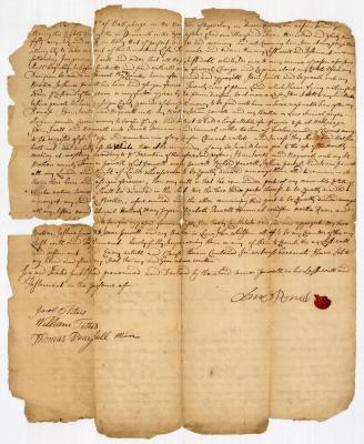 Probated will of Amos Powell, 1750