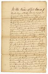 Probated will of Martin Myer, 1750