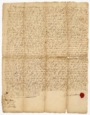 Probated will of Robert Sutton, 1750