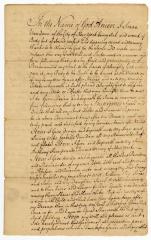 Probated will of Isaac Van Dam, 1750