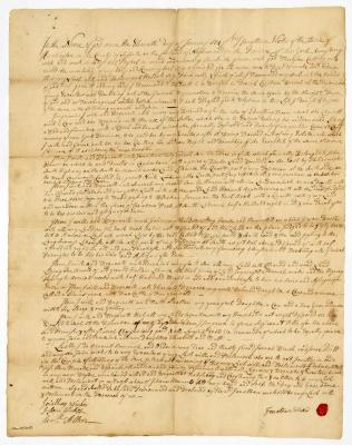 Probated will of Jonathan Wickes, 1750