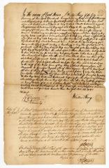 Probated will of Walter Thong, 1750