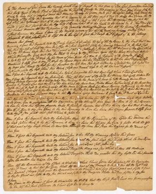 Probated will of Moses Vail, 1750