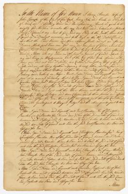 Probated will of Ann Thomson, 1750