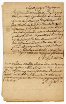 Probated will of John Concklin, 1751