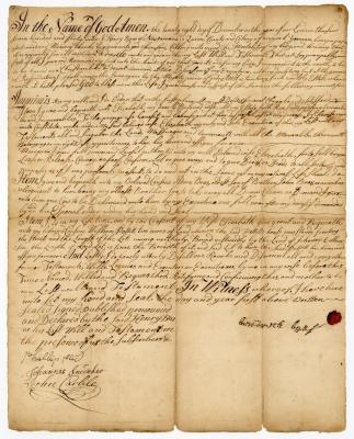 Probated will of Henry Brass, 1751