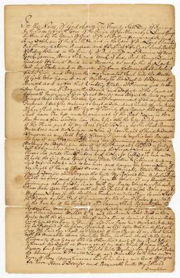 Probated will of Jacob Baker, 1751
