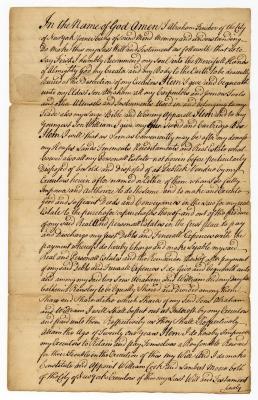 Probated will of Abraham Fincher, 1751