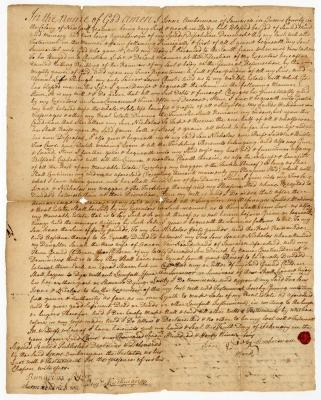 Probated will of Isaac Amberman, 1751