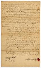 Probated will of Jonathan Huntting, 1751