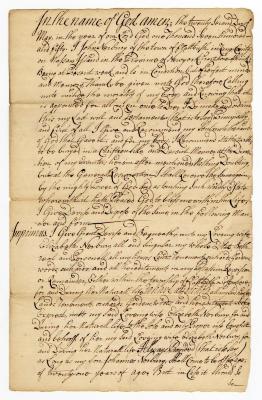 Probated will of John Nerbury, 1751