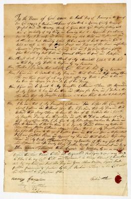Probated will of Richard Thorne, 1751